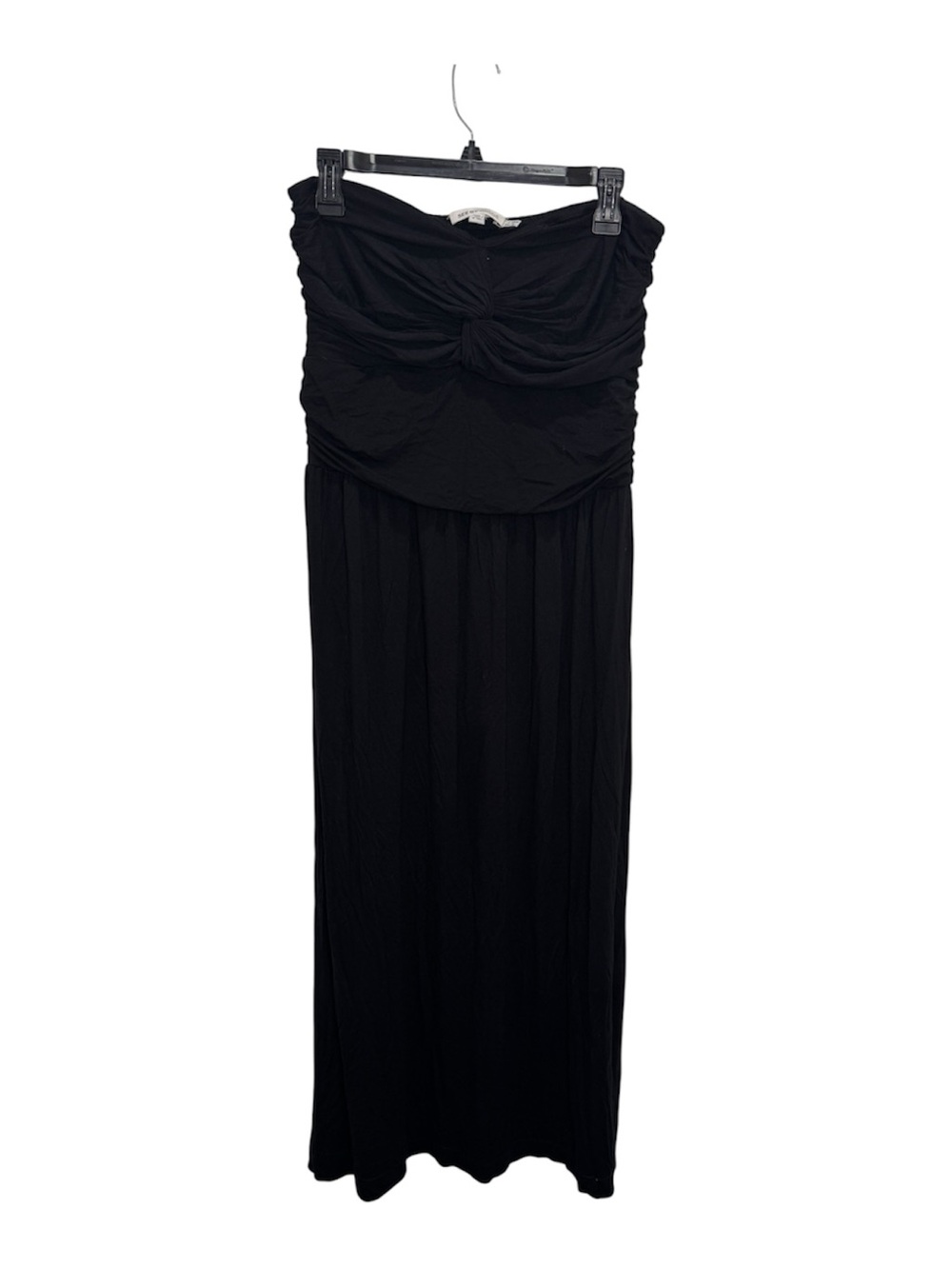 See by Chloé Black Smocked Strapless Maxi Dress Size US 8 Orig $395